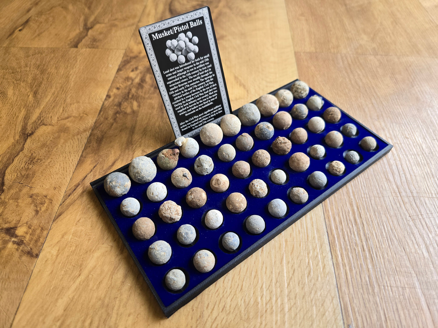 Rectangular Musketball Tray with ID card