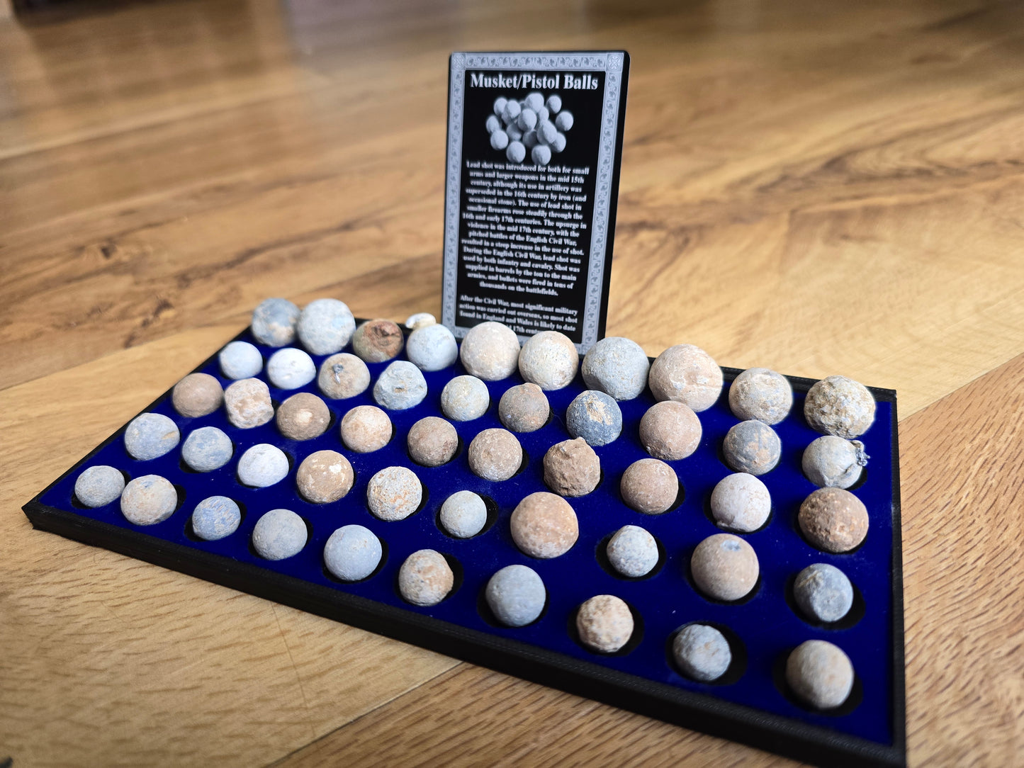 Rectangular Musketball Tray with ID card