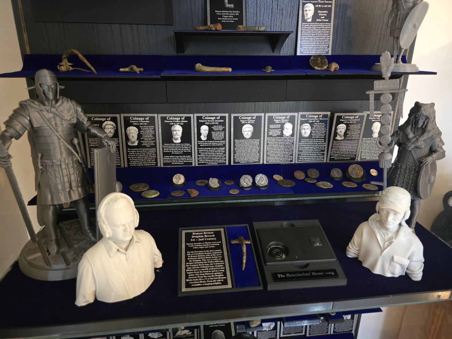 Miniature Generic Detectorist Busts 10cm