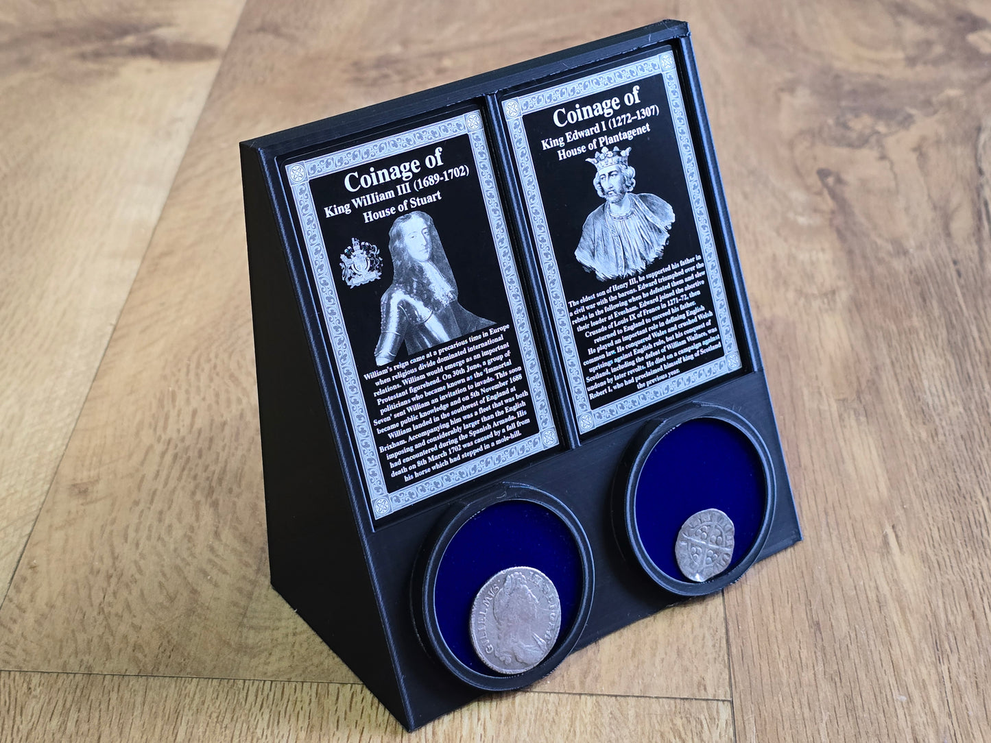 Vertical Wedge Coin Pedestals (Coin at bottom)