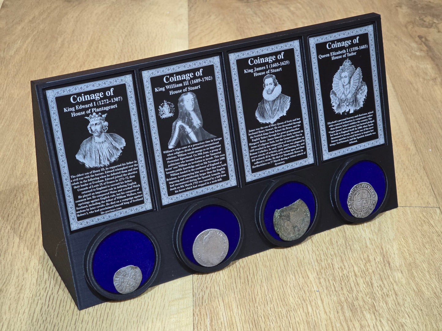 Vertical Wedge Coin Pedestals (Coin at bottom)