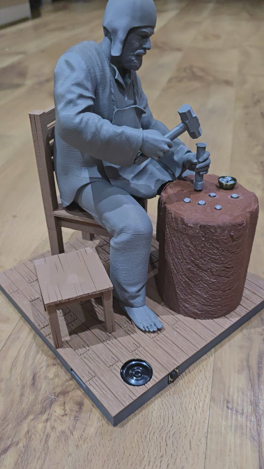 Medieval Moneyer Figurine with optional audio voice over base