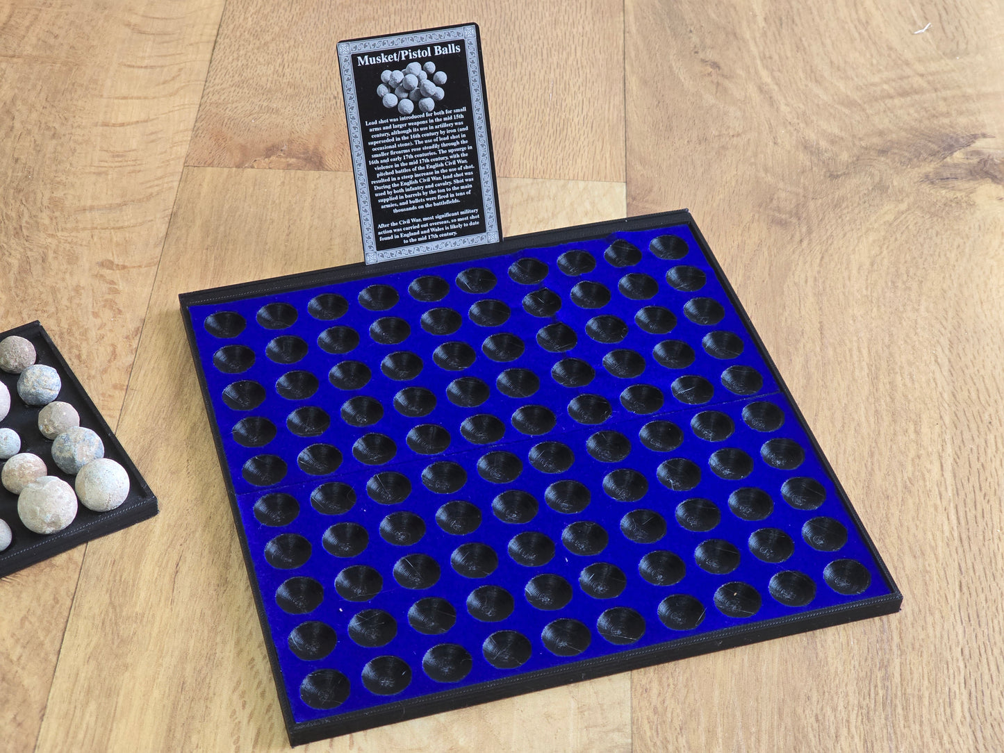 Large Square Musketball Tray with ID card