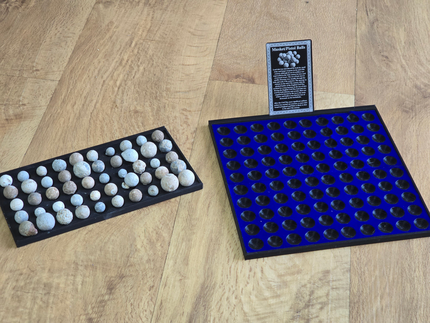 Large Square Musketball Tray with ID card