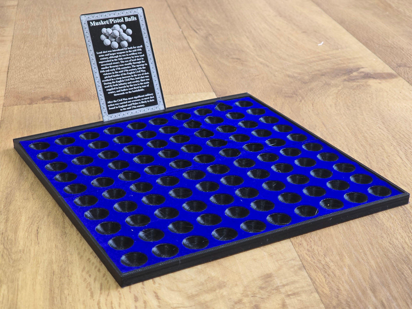 Large Square Musketball Tray with ID card