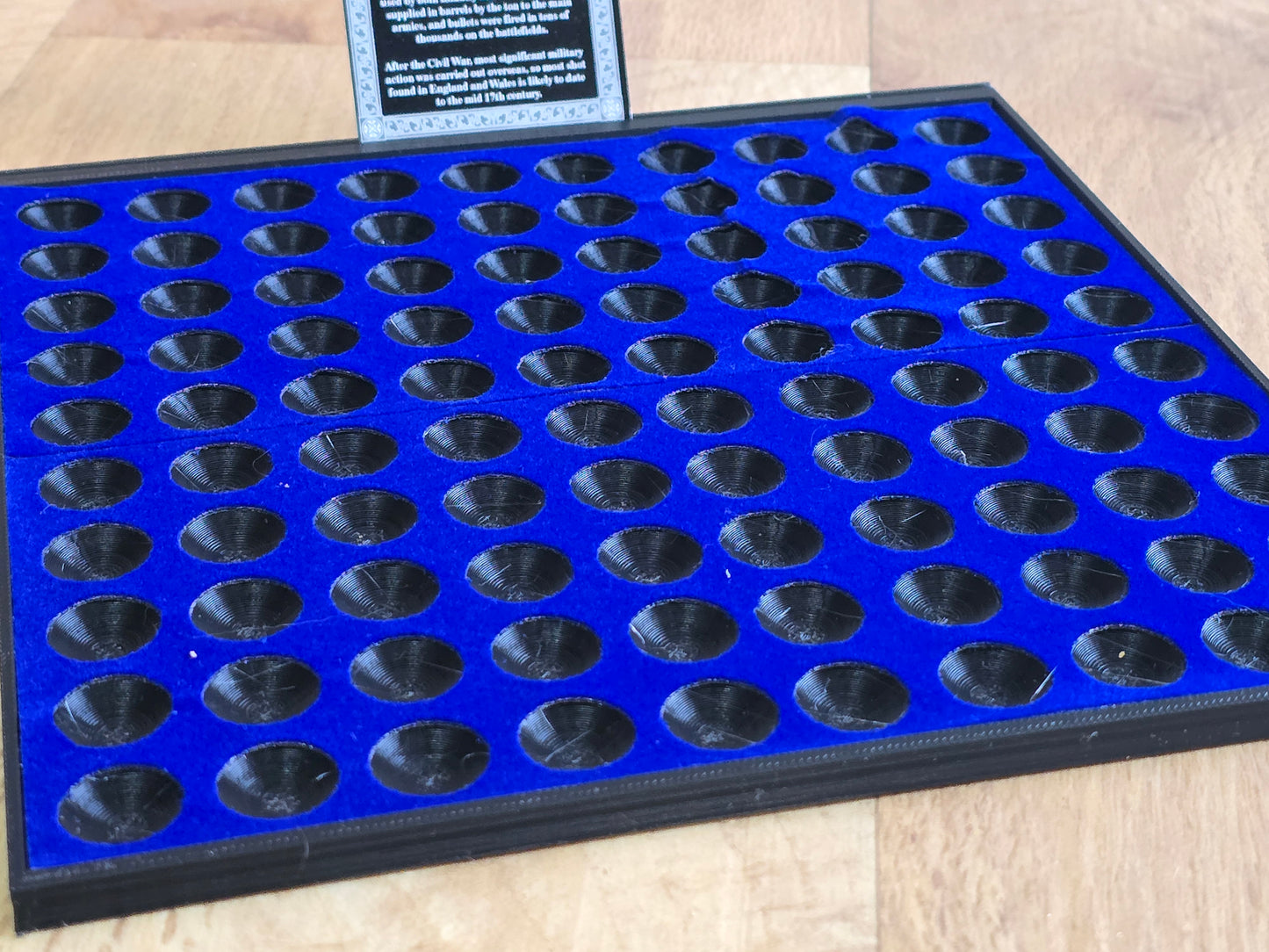Large Square Musketball Tray with ID card