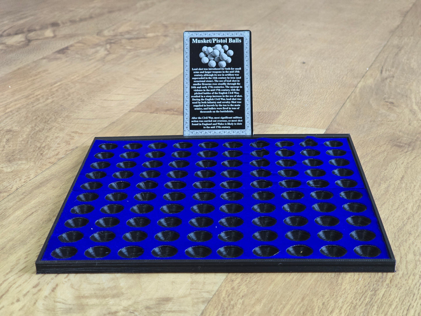 Large Square Musketball Tray with ID card