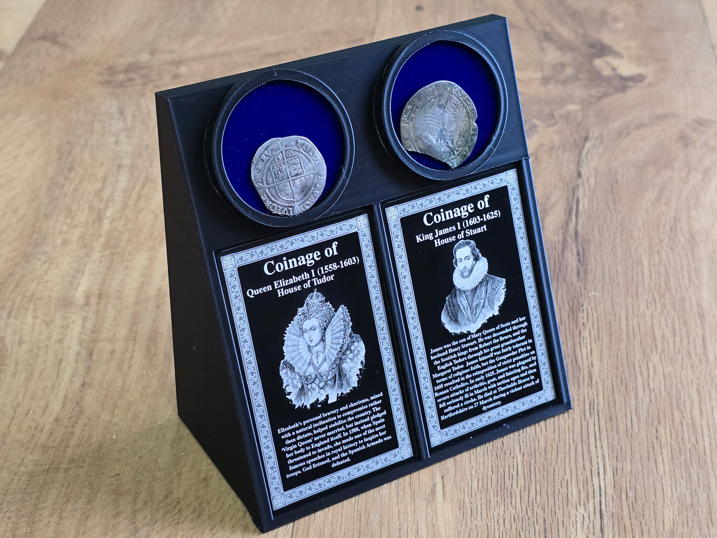 Vertical Wedge Coin Pedestals (Coin at top)