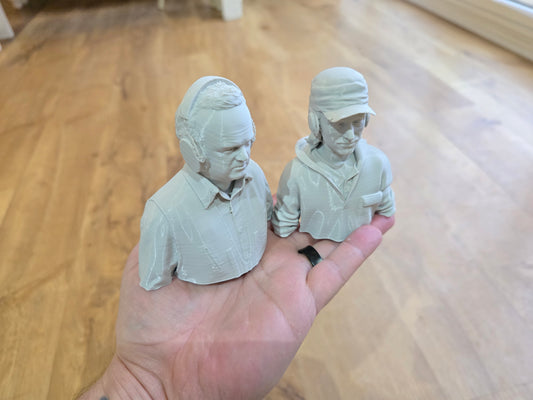 Miniature Generic Detectorist Busts 10cm