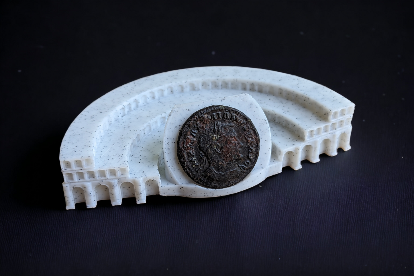 Individual Roman Colosseum "Coinosseum" Coin Display