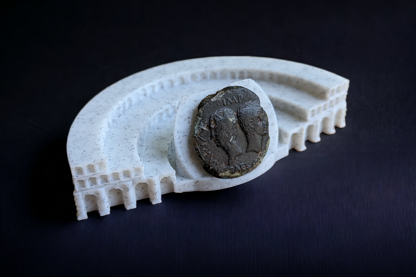 Individual Roman Colosseum "Coinosseum" Coin Display