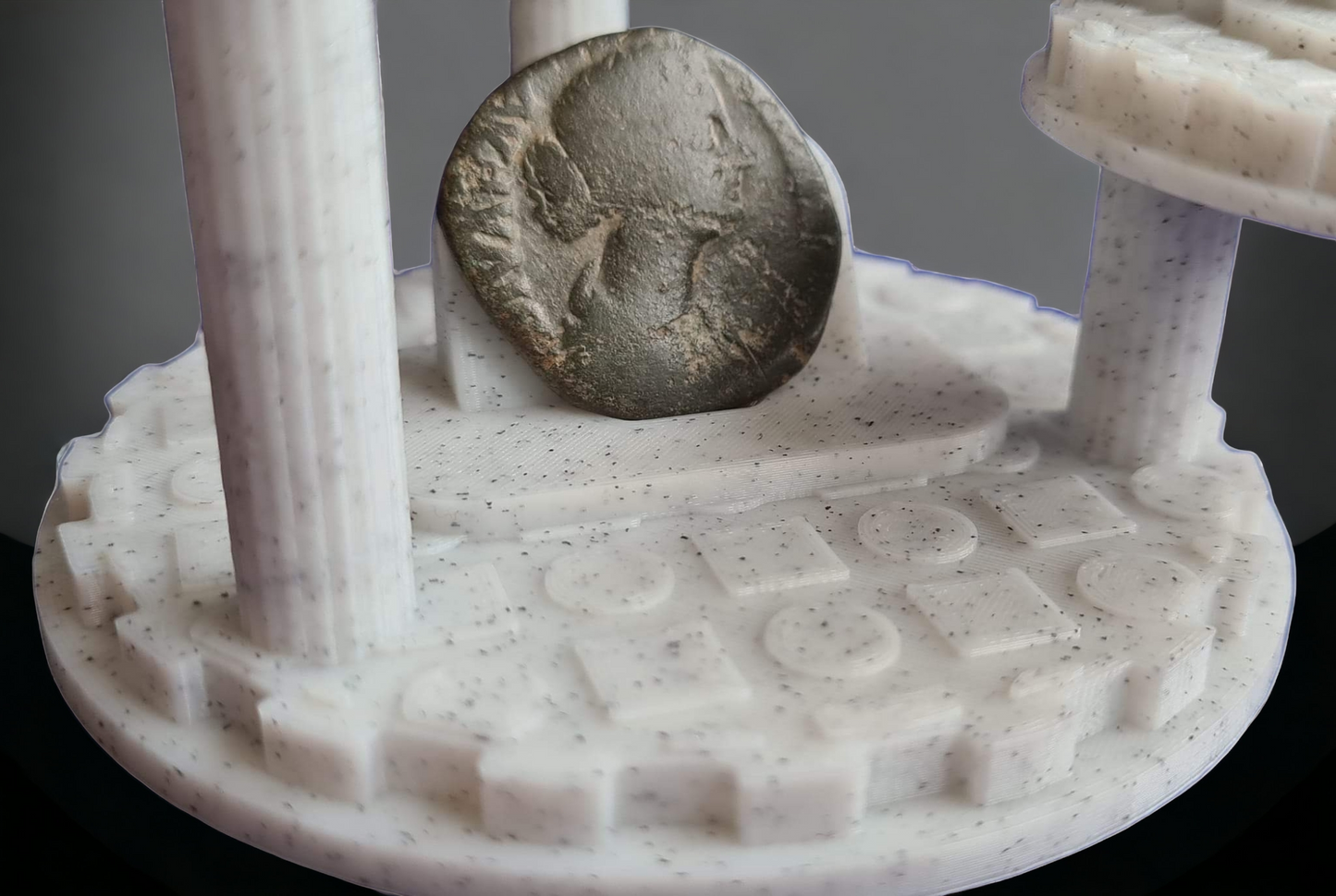 Roman Column Multi-Level Coin Displays