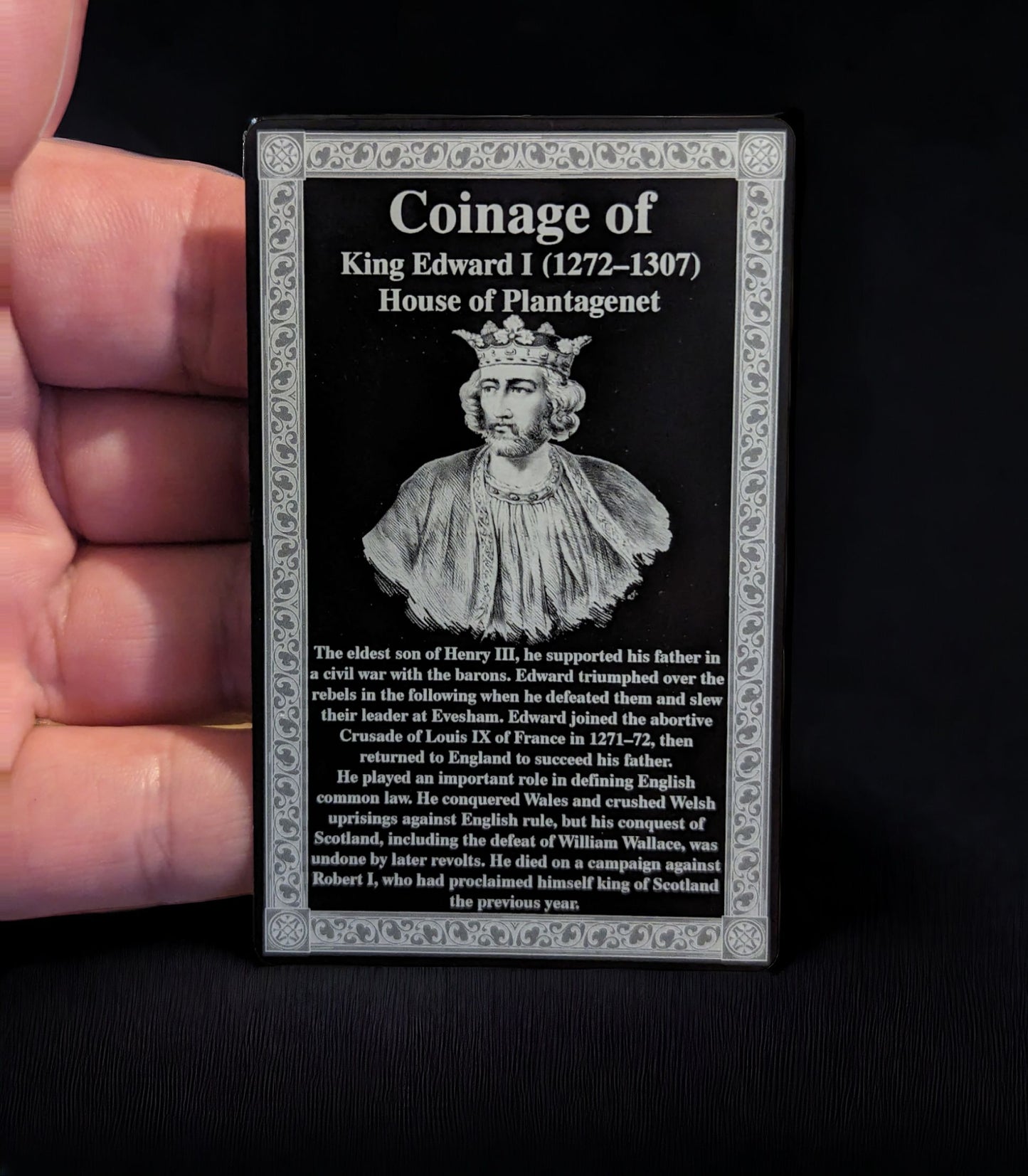 Coinage Of Range Engraved Card