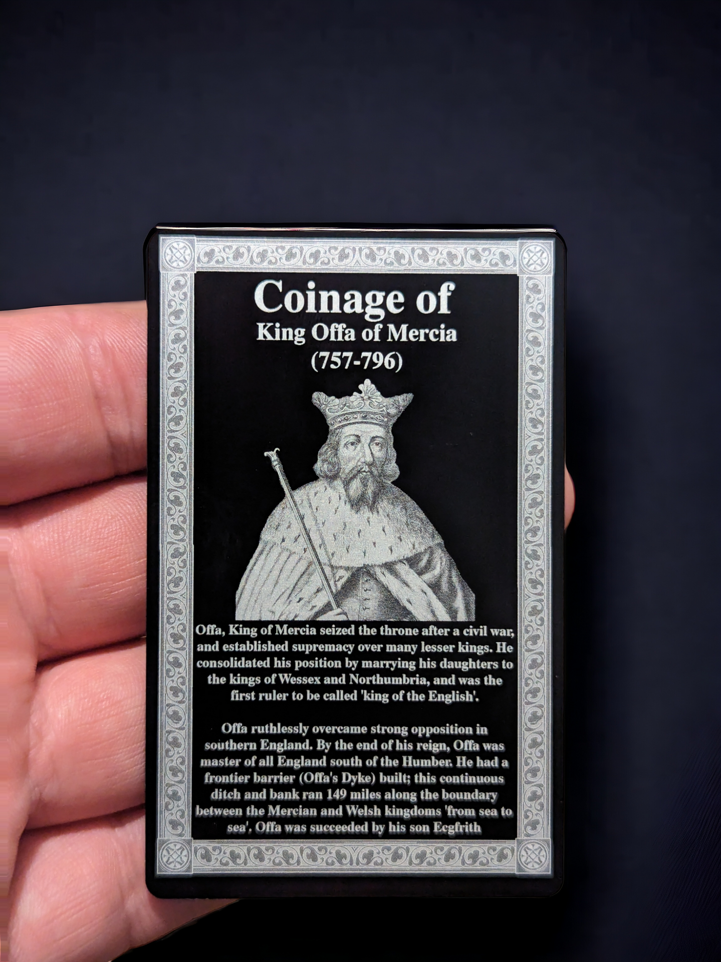 Coinage Of Range Engraved Card