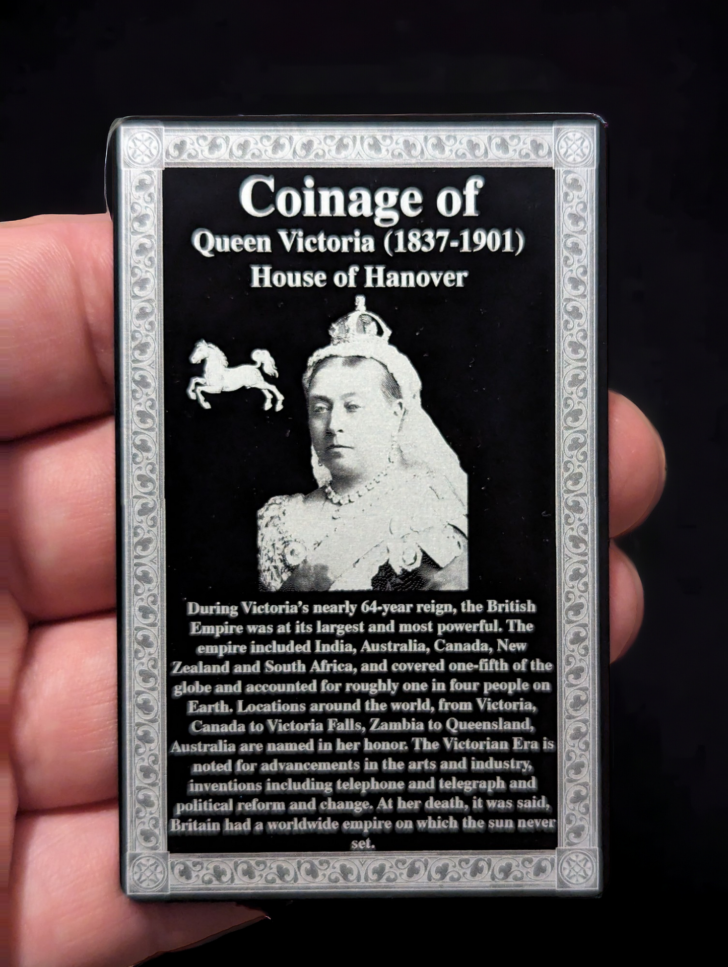 Coinage Of Range Engraved Card