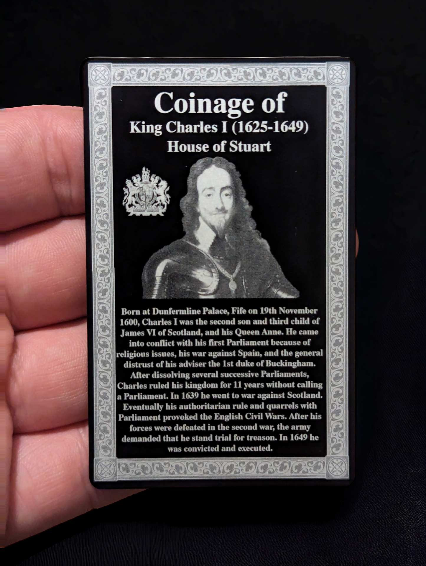 Coinage Of Range Engraved Card