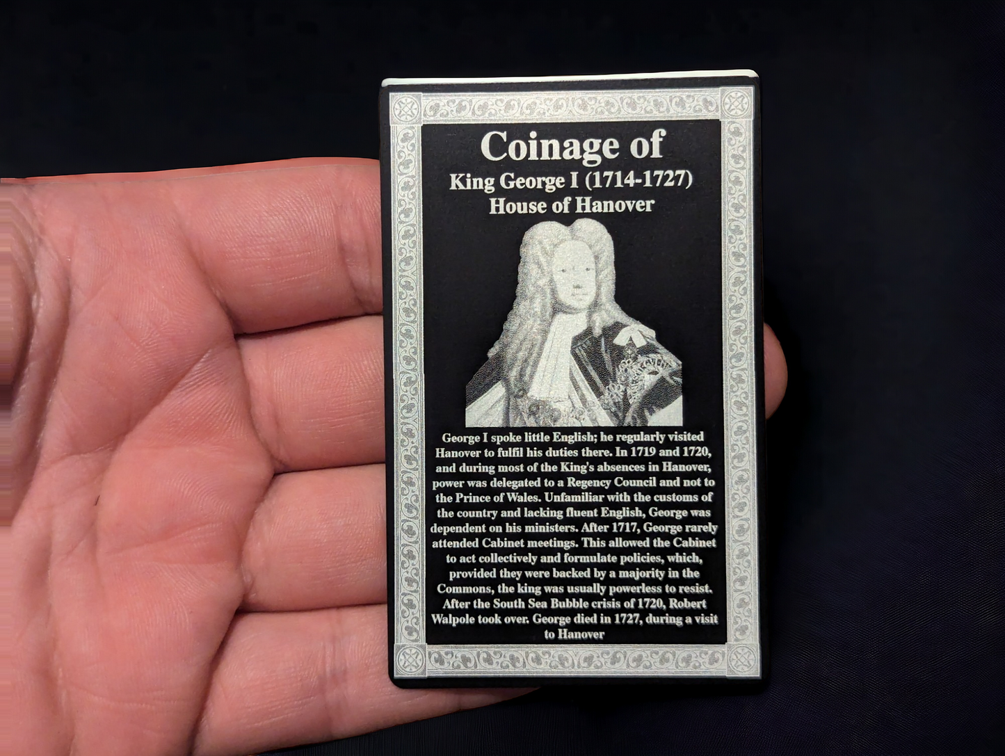 Coinage Of Range Engraved Card