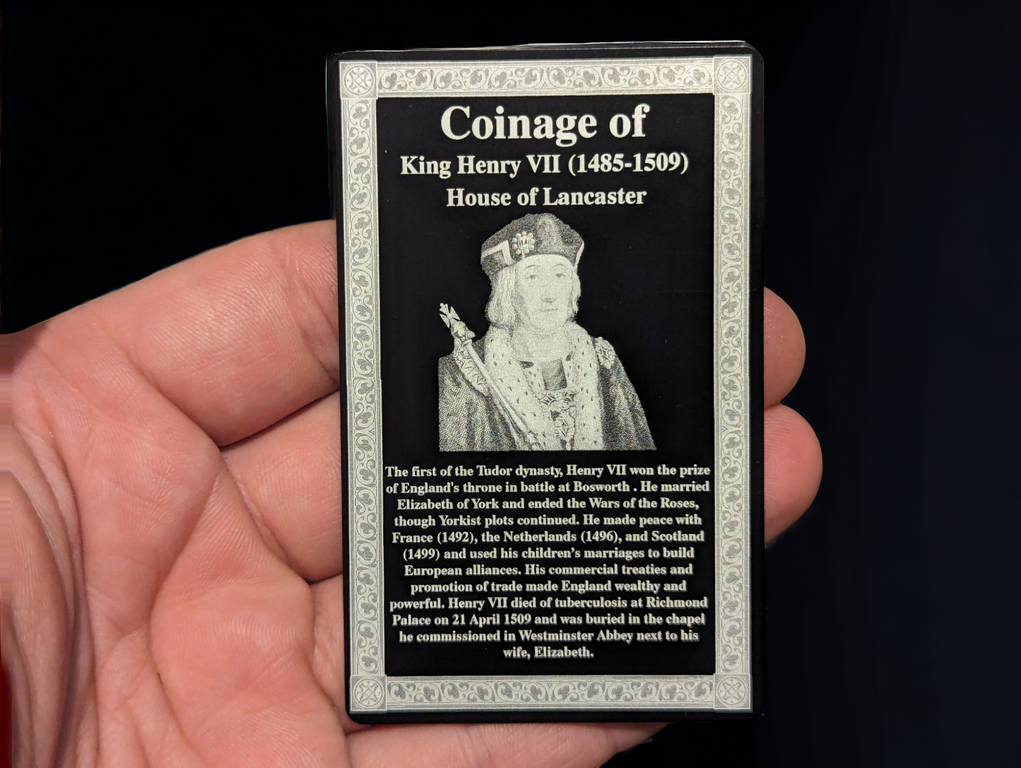 Coinage Of Range Engraved Card