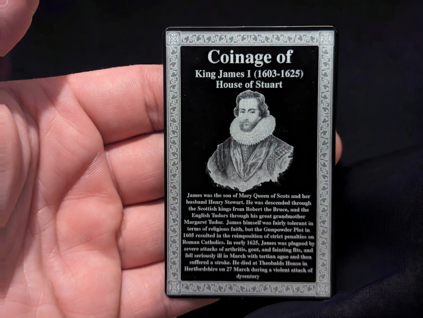 Coinage Of Range Engraved Card