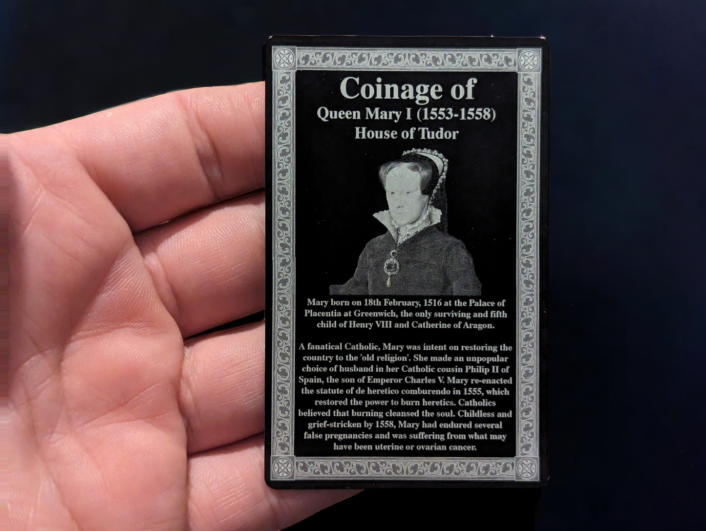 Coinage Of Range Engraved Card