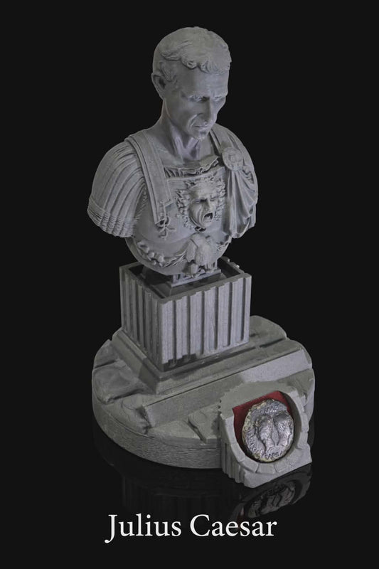 Roman Emperors & Celtic Leaders Bust Coin Displays