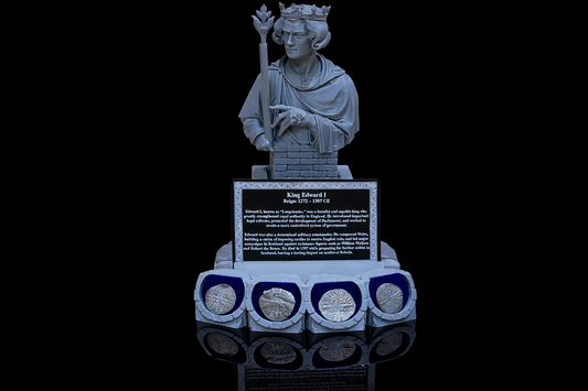 Medieval Monarchs and Leaders Bust Coin Displays